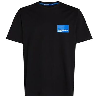KARL LAGERFELD JEANS Herren Regular Short Sleeve Logo T-Shirt Black S KARL LAGERFELD JEANS Herren Regular Short Sleeve Logo T-Shirt Black S