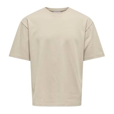 Only & Sons Herren Onscaspian AUT Tee T-Shirt, Silver Lining, M EU Only & Sons Herren Onscaspian AUT Tee T-Shirt, Silver Lining, M EU