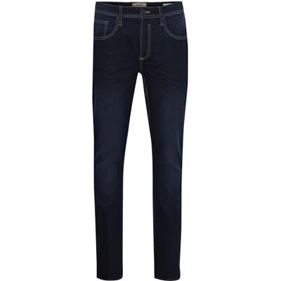 Blend BHTwister Herren Jeanshose Hose Denim 5-Pocket-Jeans mit Stretch Eingrifftaschen Gürtelschlaufen leicht elastisch Baumwollmischung Slim fit, Größe:W33/32, Farbe:Denim darkblue-23 (201734) Blend BHTwister Herren Jeanshose Hose Denim 5-Pocket-Jeans mit Stretch Eingrifftaschen Gürtelschlaufen leicht elastisch Baumwollmischung Slim fit, Größe:W33/32, Farbe:Denim darkblue-23 (201734)