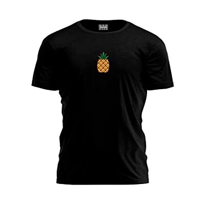 Bona Basics , Digital Bedrucktes, Herren Basic T-Shirt,%100 Baumwolle, Schwarz, Lässig, Herren Oberteile, Größe: XL Bona Basics , Digital Bedrucktes, Herren Basic T-Shirt,%100 Baumwolle, Schwarz, Lässig, Herren Oberteile, Größe: XL
