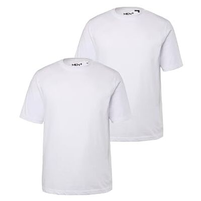 Men Plus Herren große Größen Übergrößen Menswear L-8XL T-Shirt, Basic, 2er-Pack, Halbarm, Rundhals schneeweiß 4XL 836285200-4XL Men Plus Herren große Größen Übergrößen Menswear L-8XL T-Shirt, Basic, 2er-Pack, Halbarm, Rundhals schneeweiß 4XL 836285200-4XL