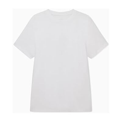 Armani Exchange Men's Essential Short Sleeve Side Logo Patch T-Shirt, White, XL Armani Exchange Men's Essential Short Sleeve Side Logo Patch T-Shirt, White, XL