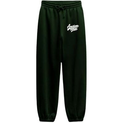 AMERICAN COLLEGE USA , Hosen, Jogging, Leggings, Männer, Frauen, Kurze Hosen, Sport, Kleidung, Unisex Erwachsene, Modell ACJOGW1, Grün, S AMERICAN COLLEGE USA , Hosen, Jogging, Leggings, Männer, Frauen, Kurze Hosen, Sport, Kleidung, Unisex Erwachsene, Modell ACJOGW1, Grün, S