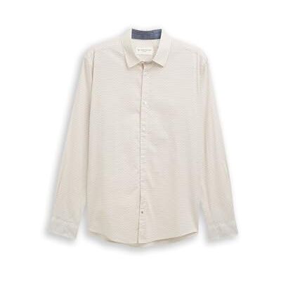 TOM TAILOR Herren 1048444 Hemd, 38972-White Mini Spike Design, 56 TOM TAILOR Herren 1048444 Hemd, 38972-White Mini Spike Design, 56