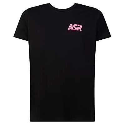 AS Roma GIL ASR Herren T-Shirt, Schwarz und Fluo-Pink, Medium, Schwarz und Rosa Fluo, Medium AS Roma GIL ASR Herren T-Shirt, Schwarz und Fluo-Pink, Medium, Schwarz und Rosa Fluo, Medium