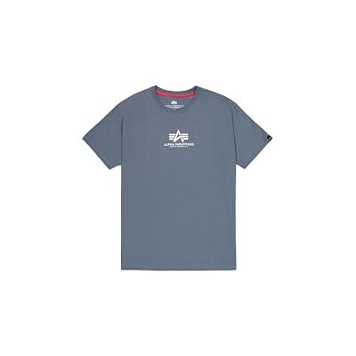 Alpha Herren Basic Mid Logo T-Shirt, Denim Blue, XL Alpha Herren Basic Mid Logo T-Shirt, Denim Blue, XL