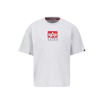 Alpha Herren Satin Logo T, Pastel Grey, S Alpha Herren Satin Logo T, Pastel Grey, S