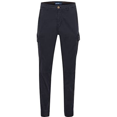 Blend BHBHNAN Herren Cargohose Lange Hose mit Stretch und elastischer Beinabschluss Regular Fit, Größe:W38/30, Farbe:Dark Navy Blue (74645) Blend BHBHNAN Herren Cargohose Lange Hose mit Stretch und elastischer Beinabschluss Regular Fit, Größe:W38/30, Farbe:Dark Navy Blue (74645)