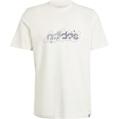 Adidas Herren Illustrated Linear Graphic Tee, Non-Dyed, S Adidas Herren Illustrated Linear Graphic Tee, Non-Dyed, S