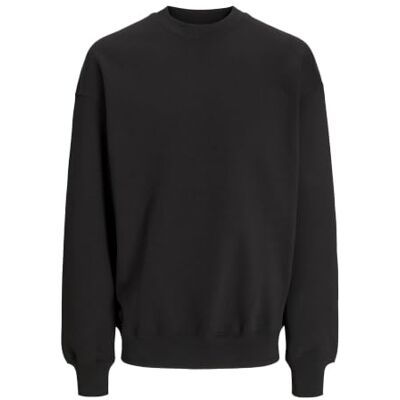 JACK & JONES Herren Jjebasic Crew Neck Noos Ps Sweatshirt, Schwarz, XXL Große Größen EU JACK & JONES Herren Jjebasic Crew Neck Noos Ps Sweatshirt, Schwarz, XXL Große Größen EU