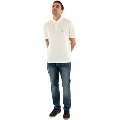 Armani Exchange Herren Poloshirt Icon Project, gesticktes Logo, beige, XL Armani Exchange Herren Poloshirt Icon Project, gesticktes Logo, beige, XL