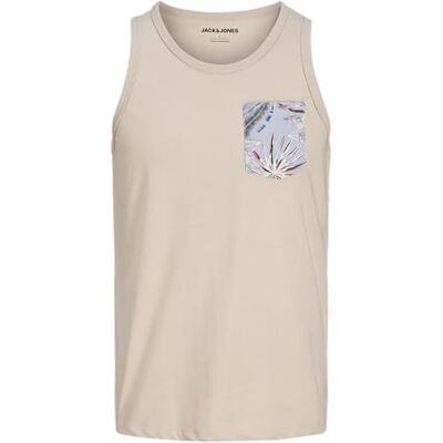 JACK & JONES Jjhonolulu Pocket AOP Tanktop Sl JACK & JONES Jjhonolulu Pocket AOP Tanktop Sl