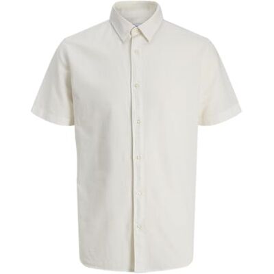 JACK & JONES Jjebreeze Linen Blend Shirt S/S Sn JACK & JONES Jjebreeze Linen Blend Shirt S/S Sn