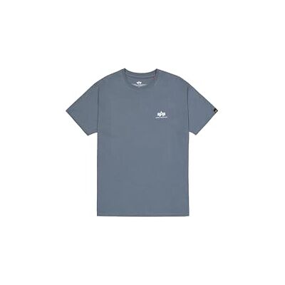 Alpha Herren Basic Small Logo T-Shirt, Denim Blue, S Alpha Herren Basic Small Logo T-Shirt, Denim Blue, S