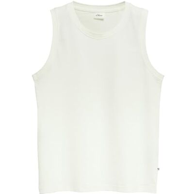 S. Oliver Herren T-Shirt – Regular Fit, Jacquard, ärmellos S. Oliver Herren T-Shirt – Regular Fit, Jacquard, ärmellos