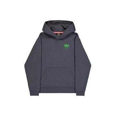 Alpha Herren Spray Print Hoodie, Vintage Grey, L Alpha Herren Spray Print Hoodie, Vintage Grey, L