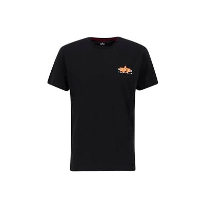 Alpha Herren Puff Print Logo BP T, Black, L Alpha Herren Puff Print Logo BP T, Black, L