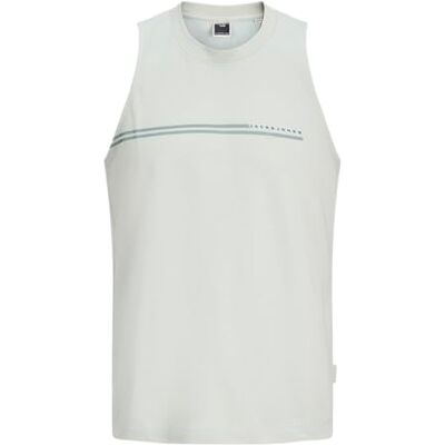 JACK & JONES Jcofusion Chest Brand Sleveless Tee Crew JACK & JONES Jcofusion Chest Brand Sleveless Tee Crew