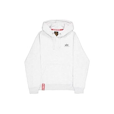 Alpha Herren Basic Hoodie Small Logo, Pastel Grey Melange, XL Alpha Herren Basic Hoodie Small Logo, Pastel Grey Melange, XL