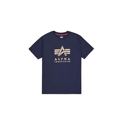 Alpha Herren Camo Puff Print T-Shirt, Ultra Navy, L Alpha Herren Camo Puff Print T-Shirt, Ultra Navy, L