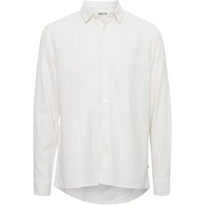 Solid Allan Leinenshirt - Leinenmischung - Klassischer Kragen - Weiß - XL Solid Allan Leinenshirt - Leinenmischung - Klassischer Kragen - Weiß - XL