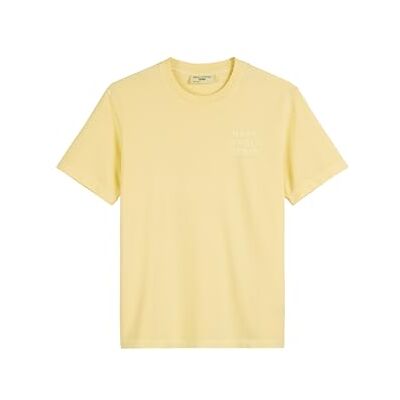 Marc O' Polo Denim Herren T-Shirt aus Bio-Baumwolle mit Rundhalsausschnitt, Gelb (Pale Yellow), S Marc O' Polo Denim Herren T-Shirt aus Bio-Baumwolle mit Rundhalsausschnitt, Gelb (Pale Yellow), S