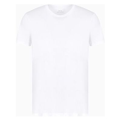Armani Exchange Herren Pima Small Logo T-Shirt, Weiß, XXL Armani Exchange Herren Pima Small Logo T-Shirt, Weiß, XXL