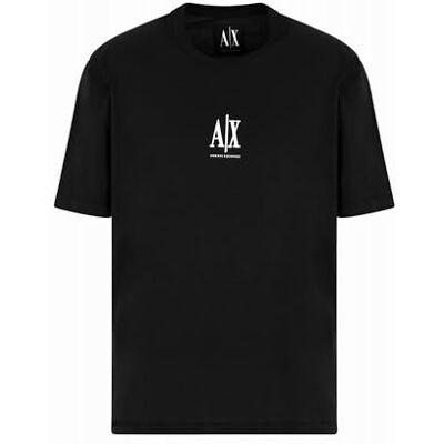 Armani Exchange Herren-T-Shirt mit kleinem Logo, Schwarz, X-Klein Armani Exchange Herren-T-Shirt mit kleinem Logo, Schwarz, X-Klein