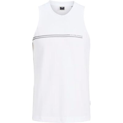 JACK & JONES Jcofusion Chest Brand Sleveless Tee Crew JACK & JONES Jcofusion Chest Brand Sleveless Tee Crew