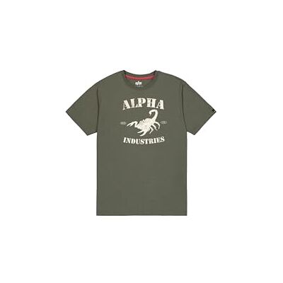 Alpha Herren Scorpion T-Shirt, Dark Olive, M Alpha Herren Scorpion T-Shirt, Dark Olive, M