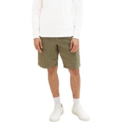 TOM TAILOR Herren 1036304 Bermuda Shorts, 10415 Dusty Olive Green, 28 TOM TAILOR Herren 1036304 Bermuda Shorts, 10415 Dusty Olive Green, 28