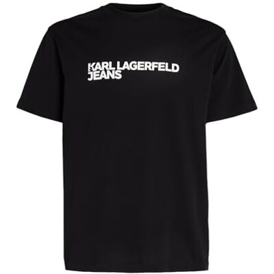 KARL LAGERFELD JEANS Herren Regular Short Sleeve T-Shirt Black S KARL LAGERFELD JEANS Herren Regular Short Sleeve T-Shirt Black S