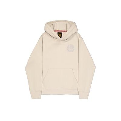 Alpha Herren Logo Back Print Hoodie, Organic Beige, S Alpha Herren Logo Back Print Hoodie, Organic Beige, S