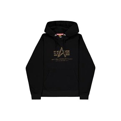 Alpha Herren Basic BL Effect Print Hoodie, Black, 3XL Alpha Herren Basic BL Effect Print Hoodie, Black, 3XL