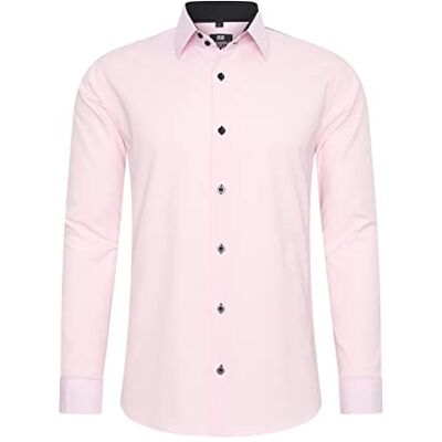 Rusty Neal Herren-Hemd Premium Slim Fit Langarm Stretch Grau Kentkragen Business-Hemd Freizeithemd M Rusty Neal Herren-Hemd Premium Slim Fit Langarm Stretch Grau Kentkragen Business-Hemd Freizeithemd M