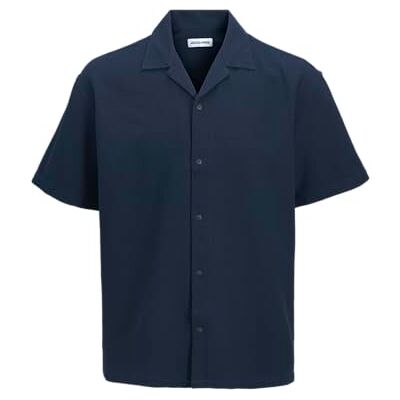 JACK & JONES Jjglobal Waffle Resort Shirt Ss JACK & JONES Jjglobal Waffle Resort Shirt Ss