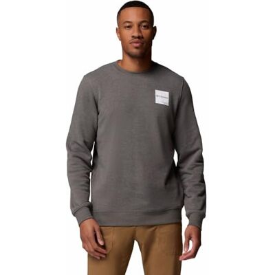 Columbia Herren Trek Crew-Sweatshirt, Charcoal Heather, Boxy Brand, XXL EU Columbia Herren Trek Crew-Sweatshirt, Charcoal Heather, Boxy Brand, XXL EU