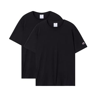 Champion Herren Legacy Icons 2-Pack Crewneck T-Shirt, Schwarz (KK001), L, Schwarz (Kk001), L Champion Herren Legacy Icons 2-Pack Crewneck T-Shirt, Schwarz (KK001), L, Schwarz (Kk001), L