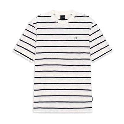 Bugatti Herren T-Shirt Modern Fit aus Baumwolle mit Streifenmuster Bugatti Herren T-Shirt Modern Fit aus Baumwolle mit Streifenmuster