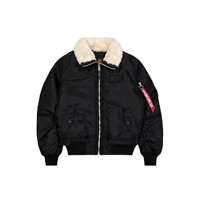 Alpha Herren B-15 III TT Two Tone Bomberjacke, Black/Beige, S Alpha Herren B-15 III TT Two Tone Bomberjacke, Black/Beige, S