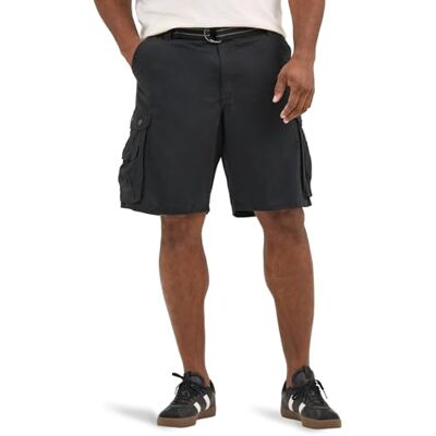 Lee Men's Big and Tall New Belted Wyoming Cargo Short, Black, 54 Lee Men's Big and Tall New Belted Wyoming Cargo Short, Black, 54