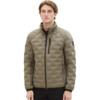 TOM TAILOR Herren Hybrid Steppjacke mit Abnehmbarer Kapuze im Kragen TOM TAILOR Herren Hybrid Steppjacke mit Abnehmbarer Kapuze im Kragen