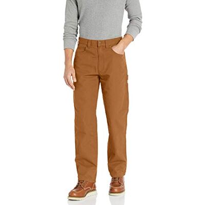 Amazon Herren Relaxed-Fit-Schreinerhose Mit Werkzeugtaschen Auslauffarben, Rostfarben, 36W / 30L Amazon Herren Relaxed-Fit-Schreinerhose Mit Werkzeugtaschen Auslauffarben, Rostfarben, 36W / 30L