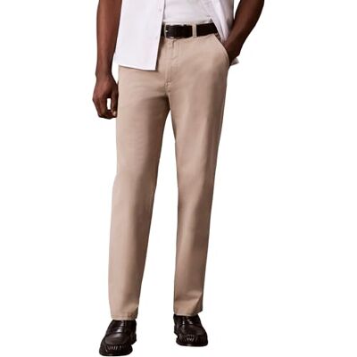 Calvin Herren Tapered Comfort Cotton Chino Pa LV04RG604G Freizeithose, Braun (Vintage Khaki), 36W / 32L Calvin Herren Tapered Comfort Cotton Chino Pa LV04RG604G Freizeithose, Braun (Vintage Khaki), 36W / 32L