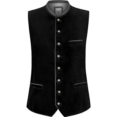 Bergfeuer Stockerpoint Herren Trachtenweste Lorenzo I Größen 46-64 I Traditionelle & hochwertige Weste mit verstellbarem Riegel I Perfekt für Trachten & Festlichkeiten Bergfeuer Stockerpoint Herren Trachtenweste Lorenzo I Größen 46-64 I Traditionelle & hochwertige Weste mit verstellbarem Riegel I Perfekt für Trachten & Festlichkeiten