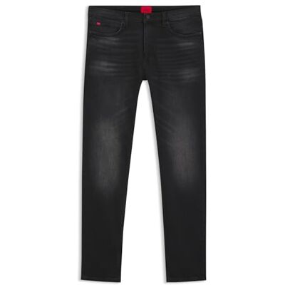 HUGO Herren 734 Schwarze Extra Slim-Fit Jeans aus Stretch-Denim Schwarz005 34/34 HUGO Herren 734 Schwarze Extra Slim-Fit Jeans aus Stretch-Denim Schwarz005 34/34