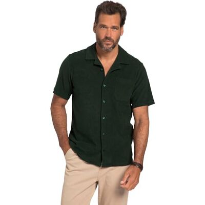 JP 1880 , Herren, Große Größen, Frottee-Hemd, Halbarm, Kubakragen, Modern Basic Fit JP 1880 , Herren, Große Größen, Frottee-Hemd, Halbarm, Kubakragen, Modern Basic Fit