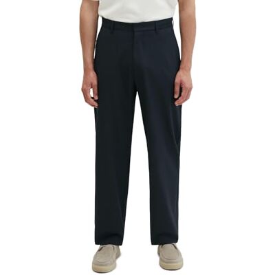 Marc O' Polo Marc OߴPolo DFB Travel Collection Herren Anzughose mit Wollanteil Loose Fit, Blau (Deep Night Blue), W40/L34 Marc O' Polo Marc OߴPolo DFB Travel Collection Herren Anzughose mit Wollanteil Loose Fit, Blau (Deep Night Blue), W40/L34