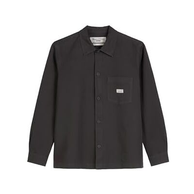 Marc O' Polo Denim Herren Hemd mit Kentkragen Relaxed Fit, Grau (Broken Graphite), XXL Marc O' Polo Denim Herren Hemd mit Kentkragen Relaxed Fit, Grau (Broken Graphite), XXL