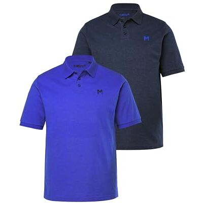 Men Plus Herren große Größen Übergrößen Menswear L-8XL Poloshirts, 2er-Pack, Basic, Piqué, Halbarm Kobaltblau XXL 836258761-XXL Men Plus Herren große Größen Übergrößen Menswear L-8XL Poloshirts, 2er-Pack, Basic, Piqué, Halbarm Kobaltblau XXL 836258761-XXL